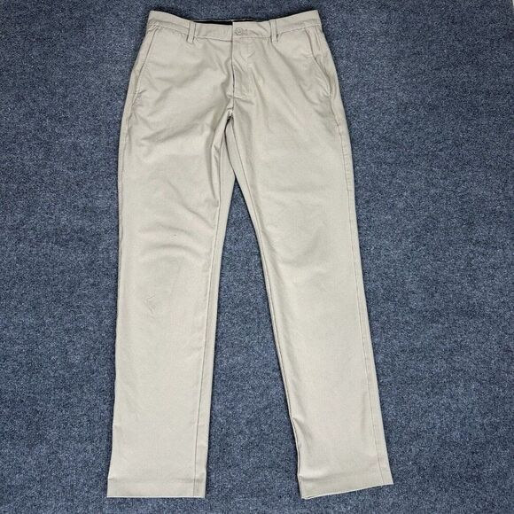 Footjoy Pants Mens 32x32 Beige Golf Performance Chino Stretch Straight Leg Adult - Picture 1 of 10